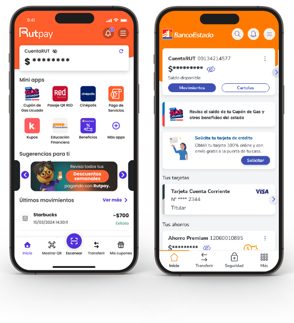 Paso 2 inicio App Rutpay