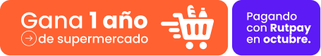 Gana 1 año de supermercado gratis pagando con Rutpay en octubre.