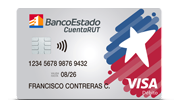 Tarjeta CuentaRUT BancoEstado