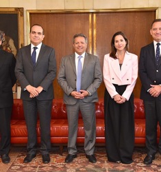 Representantes de BancoEstado y del Conservador de Bienes Raíces de Rancagua.